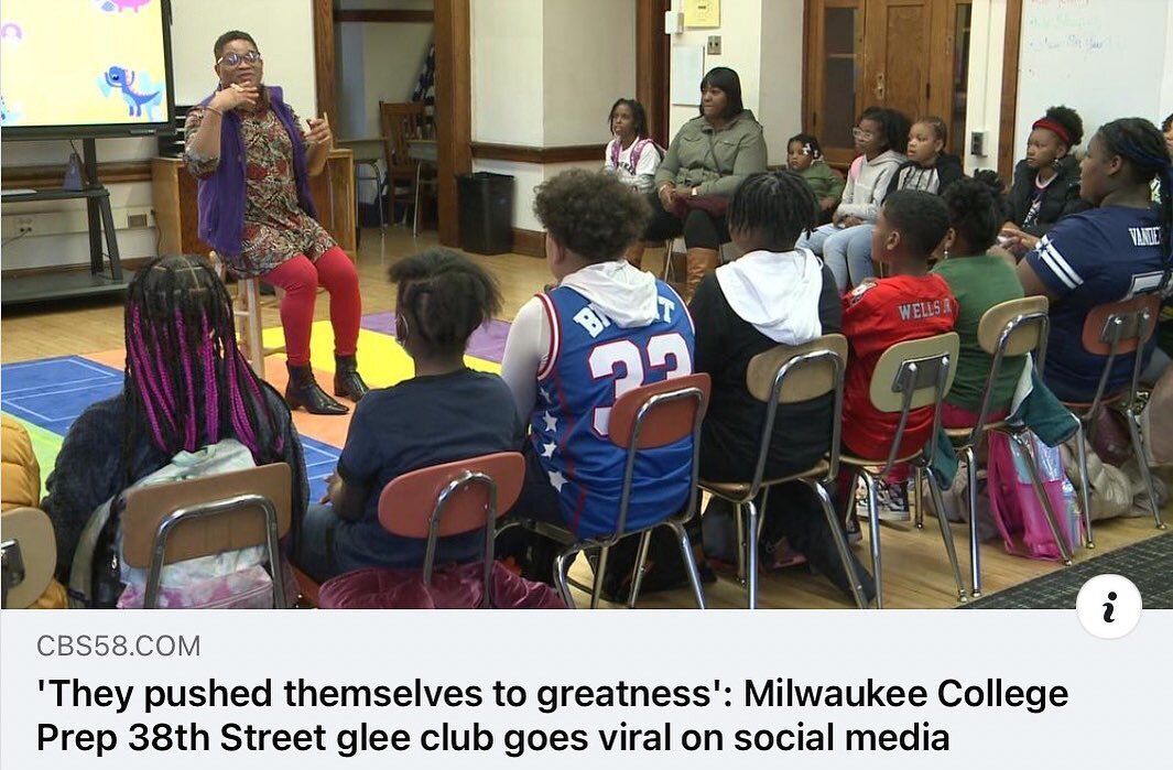 Checkout this awesome article on MCP 38th's Glee Club.  What an amazing experience for our scholars! Thank you CBS 58! The link is in the comments.