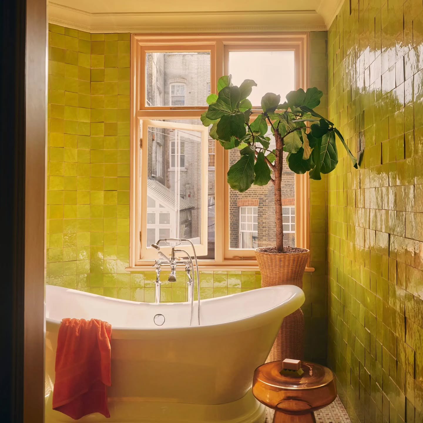 None of this is my style, all of it is off the charts stunning.  Wow.

It's just missing a blind or curtains for privacy in the zesty zellige tiles bathroom 😉

A fabulous April edition @houseandgardenuk , including this gorgeous project by @brittros