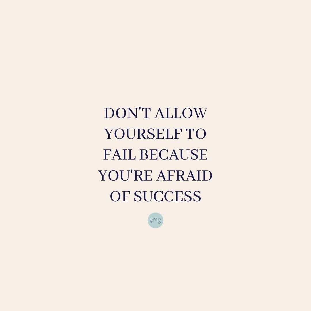 Did you know that fear of succeeding is as real as fear of failing?⁠
⁠
Believe it or not, it is! ⁠
⁠
It wasn't until I began getting coached around starting my own business that I realized I had a fear of success. ⁠
⁠
This is because I wanted more fo