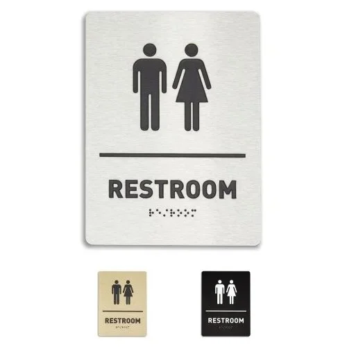 Unisex Restroom ID Sign - $23.95