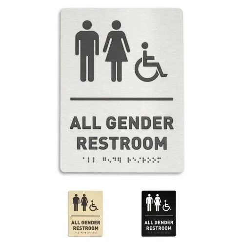 All Gender Restroom ID Sign (ADA) - $23.89