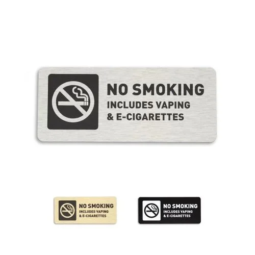 No Smoking Vaping E-Cigarettes Sign - $11.50