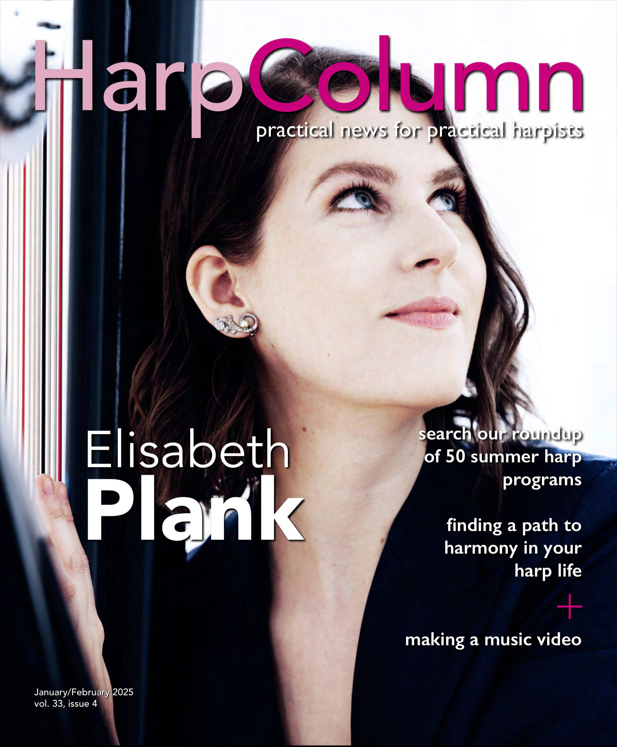 Elisabeth Plank featured in Harp Column Magazine