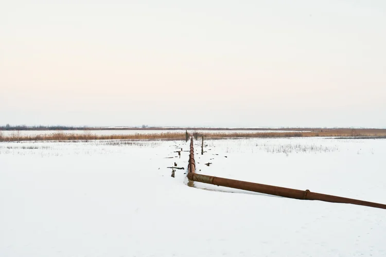 47°37'55.9N 23°27'33.4”E — Baia Mare Tailings Lake, Romania