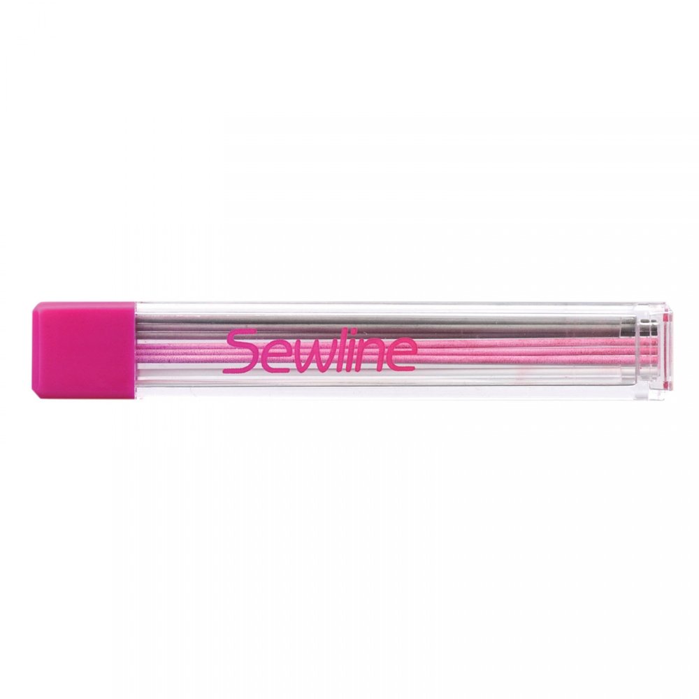 Sewline TRIO COLORS FABRIC PENCIL / Eraser ~ Pink, Black, White