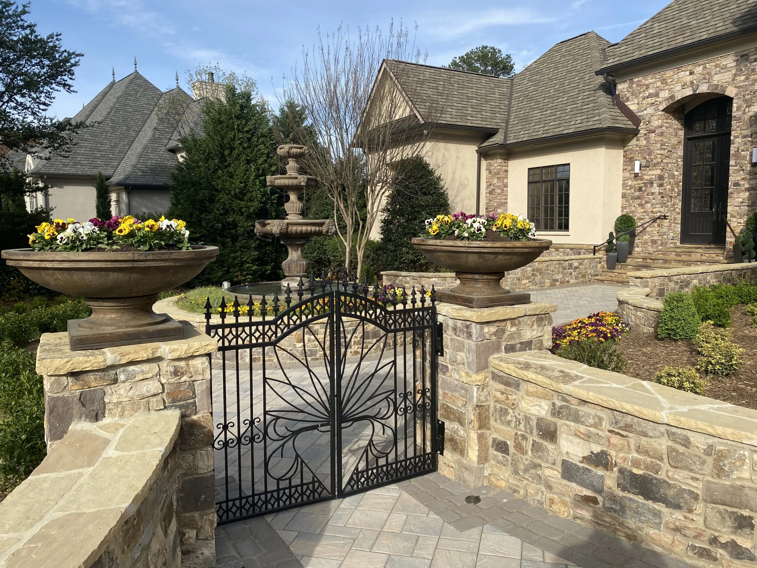  Custom fabricated metal gate with a hidden latch system 