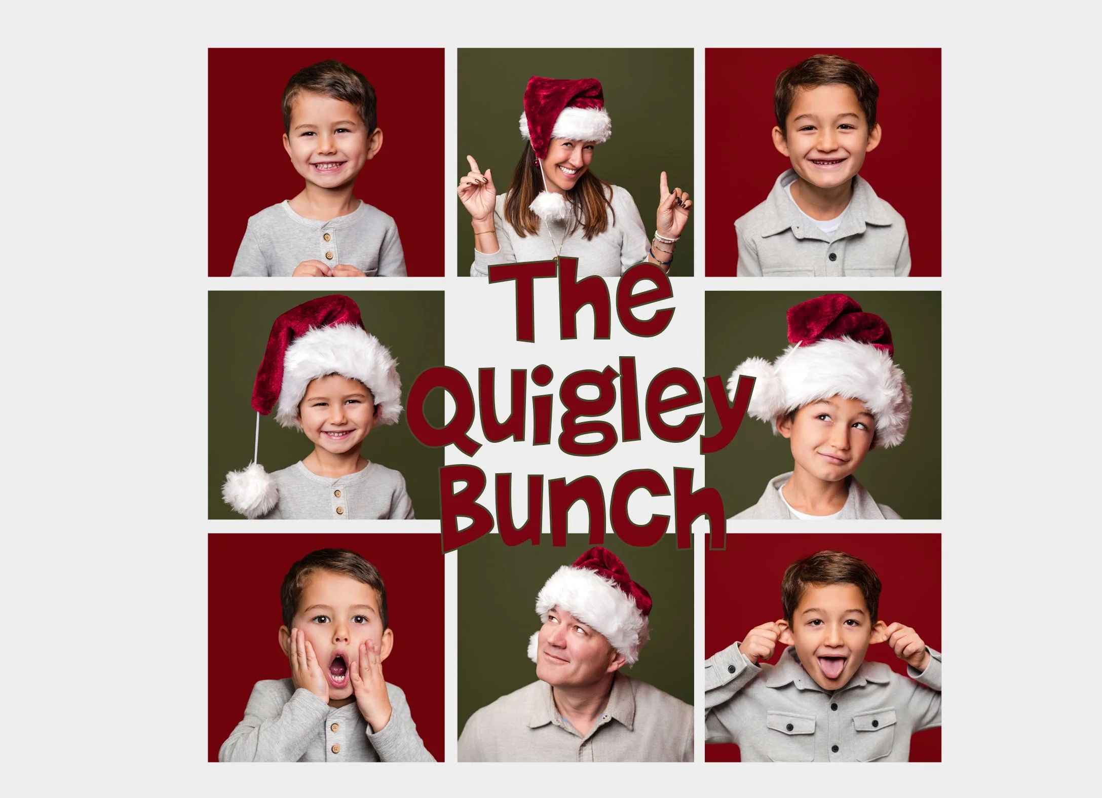 Color Block Christmas Cards!
