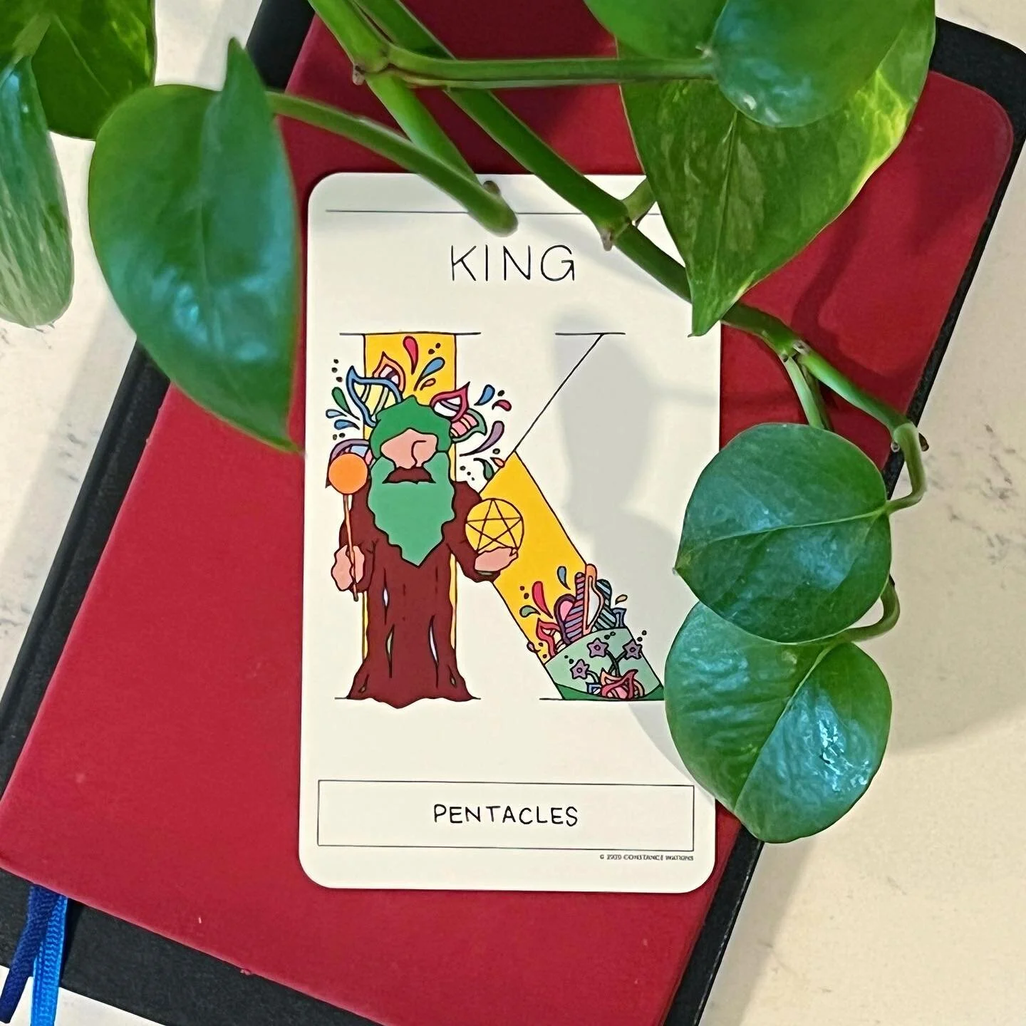 The King of Pentacles is in harmony with the world around him. He has put down roots and is flourishing in everything he does. He is entrepreneurial and reliable. If he&rsquo;s in your life, he is most likely quietly mentoring you on your own path to
