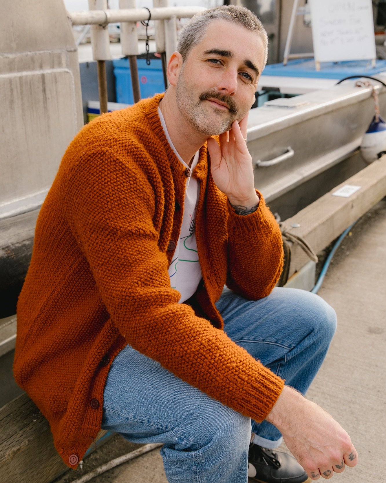 I think this one needs to be in the permanent collection. @neilhillbrandt on the pier in Steveston with me last Sunday 🤍