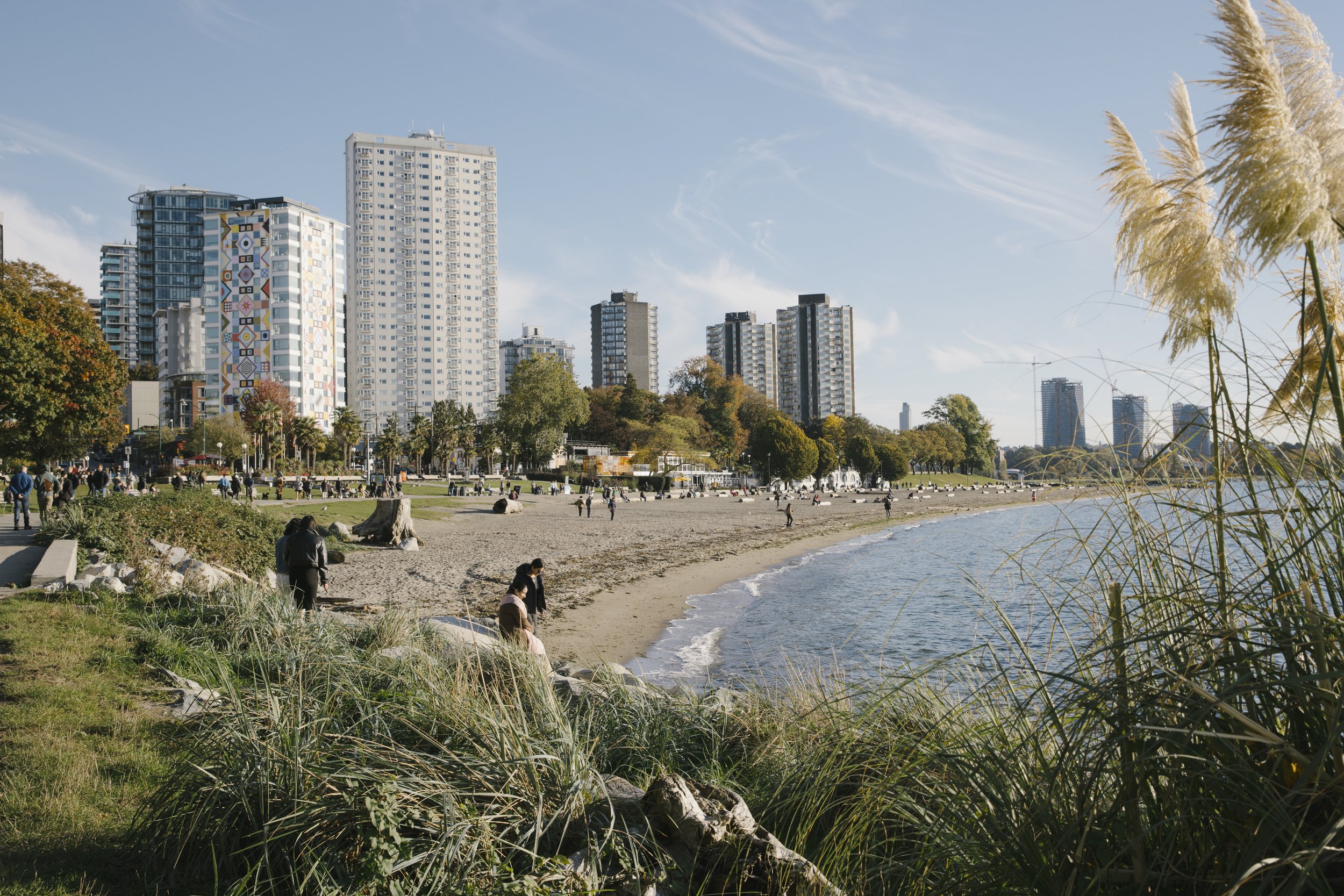 English Bay Beach in the West End of Vancouver