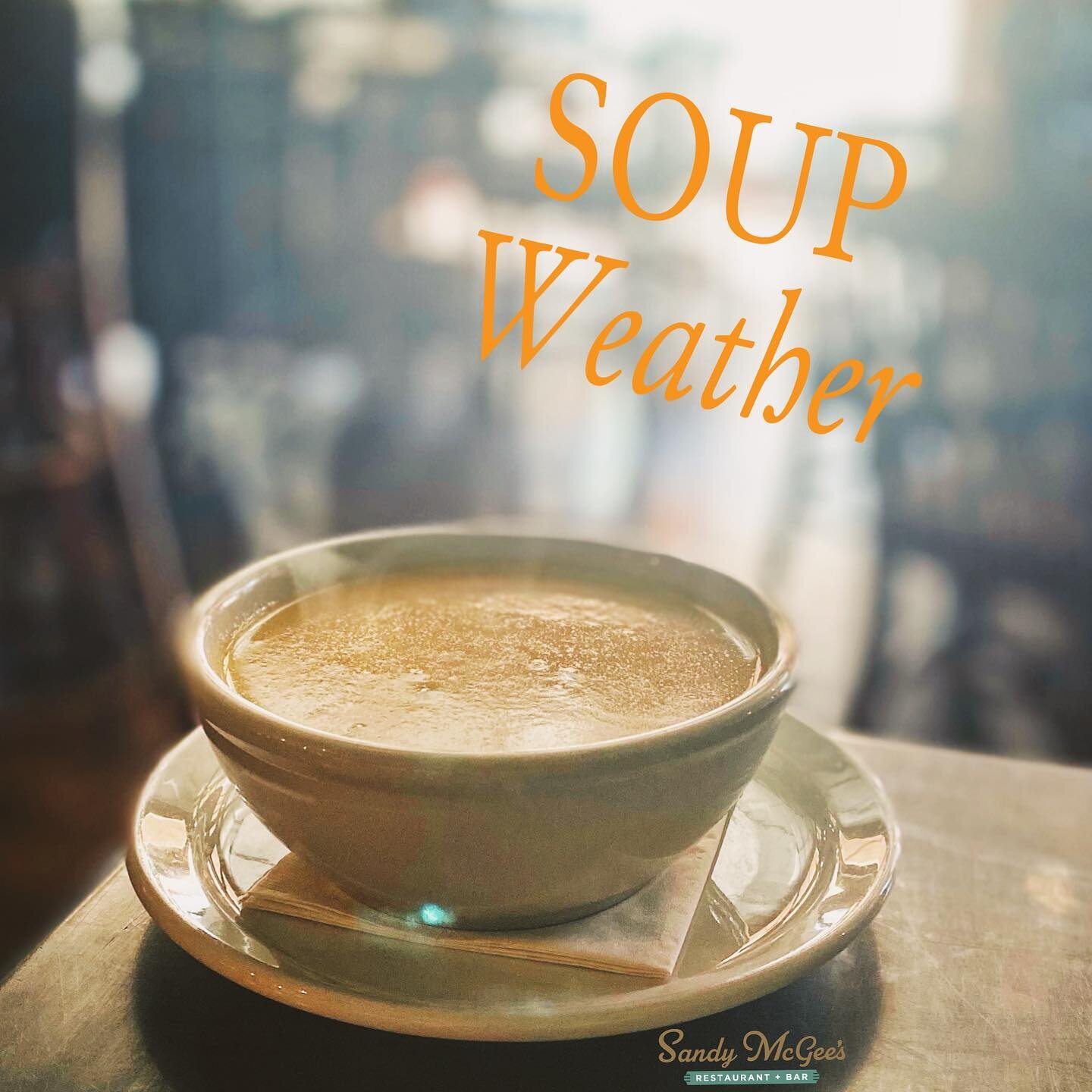 We sold out of our famous Broccoli Cheese Soup last Friday 😳 Don&rsquo;t worry, we&rsquo;ve got plenty of fresh-made soup today!
🥣❄️🧀🥣❄️🧀🥣❄️🧀
This cold weather gets people in the mood for hot soup, so come get before it&rsquo;s gone again 😉 A
