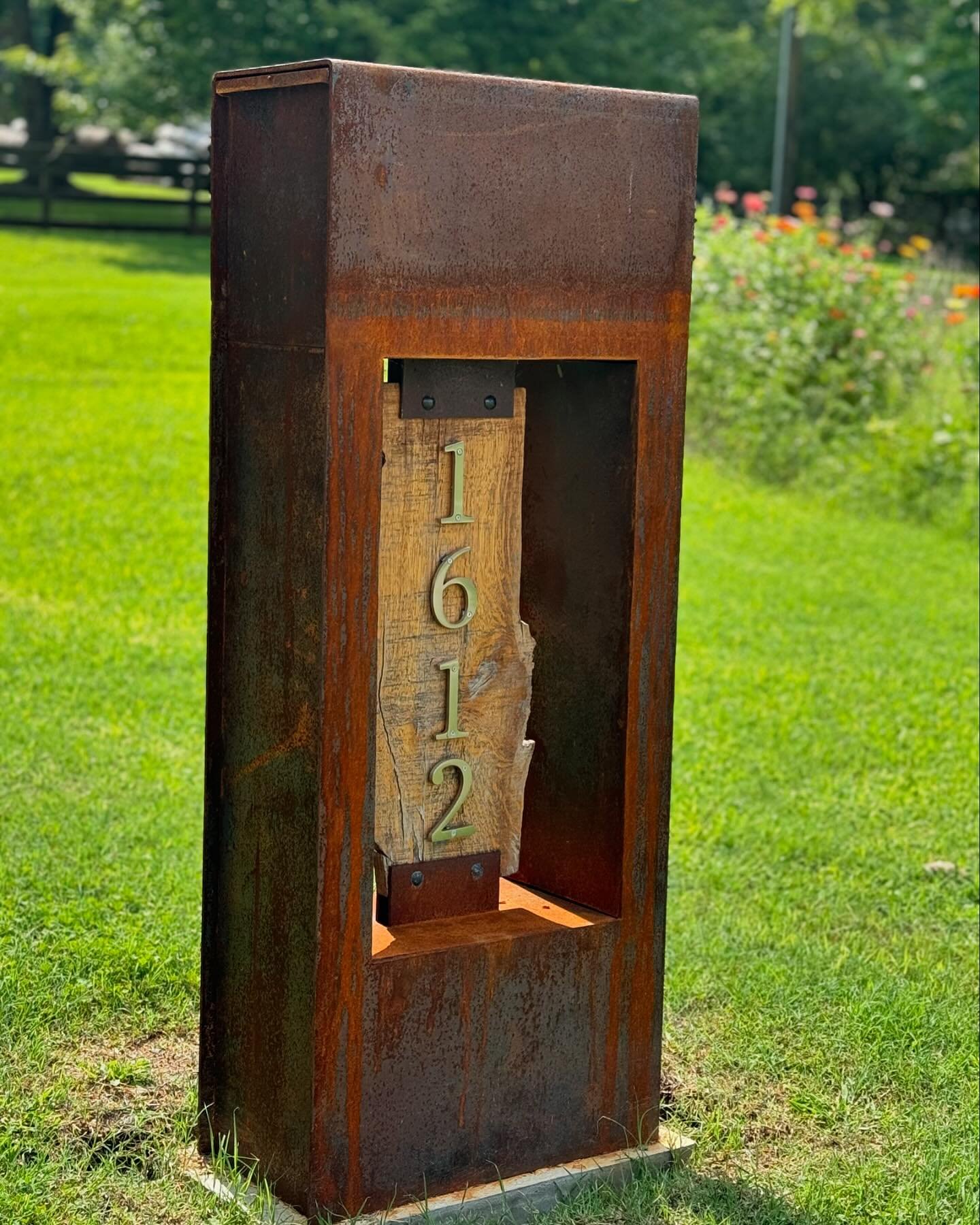 &ldquo;I need a mailbox.&rdquo; 
&ldquo;But I&rsquo;d like for it to look like a sculpture.&rdquo;
&ldquo;I have this piece of hand hewn wood from our bank barn in Pennsylvania.&rdquo;
&ldquo;Is this something you could do?&rdquo;

 Still a bit of pa
