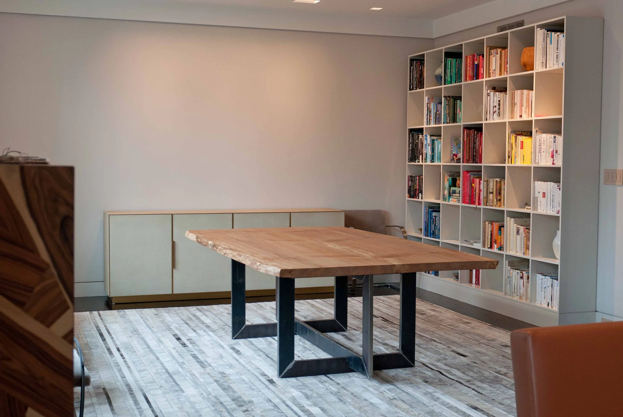 Industrial Live Edge Dining Room Table