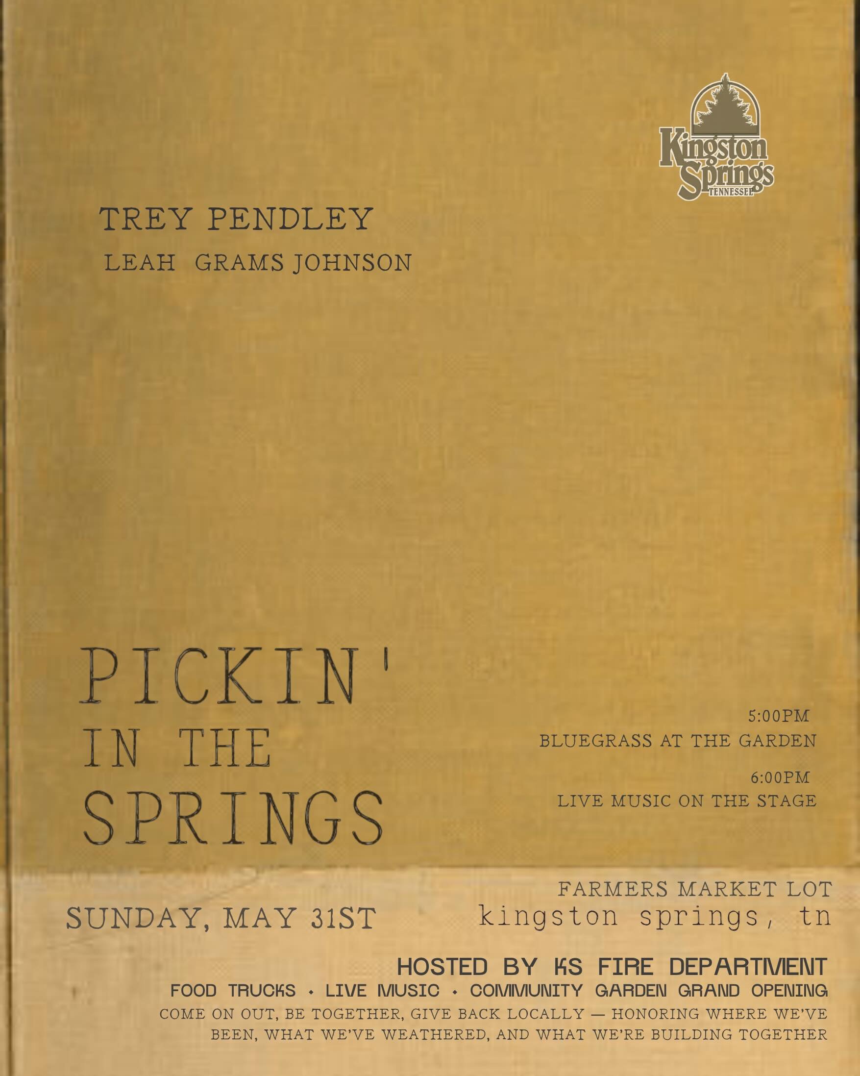 May 31st: I&rsquo;ll be debuting some of these new tunes, with @johnmailander joining me on fiddle 💛. 
Opening up for @treypendley 🙇🏽&zwj;♀️, celebrating the @depot.garden.ks 🌱and my beloved small town 🫶🏽. 
I love it here!