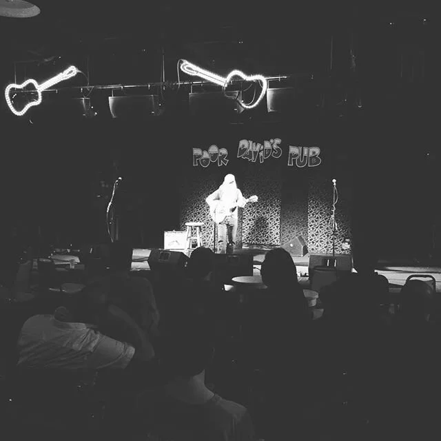 Mr. Troll entertaining the crowd at Poor David's Pub. We play at 10:30, ch'mon out and hang!