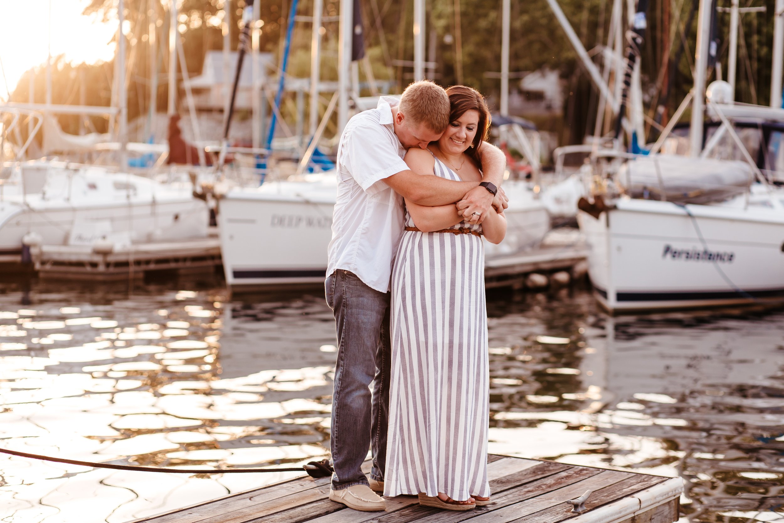 Boat Dock Couples Photography Session