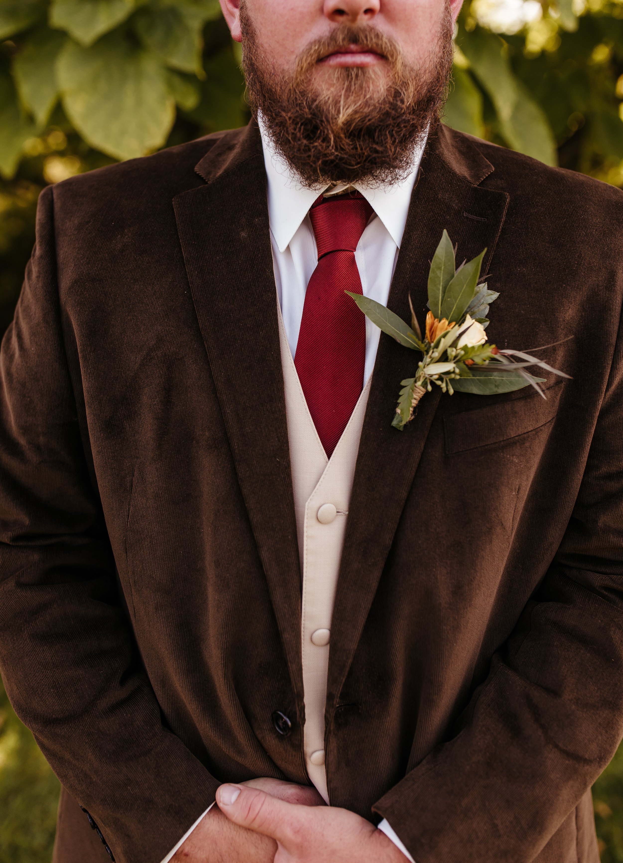 Bohemian groom outfit