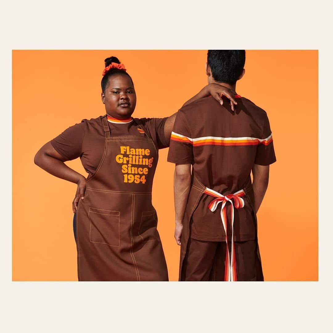 I really like the photo shoot Burger King did to present the new identity. It really does feel like the people they chose actually work at Burger King and this bright orange background is really bold!