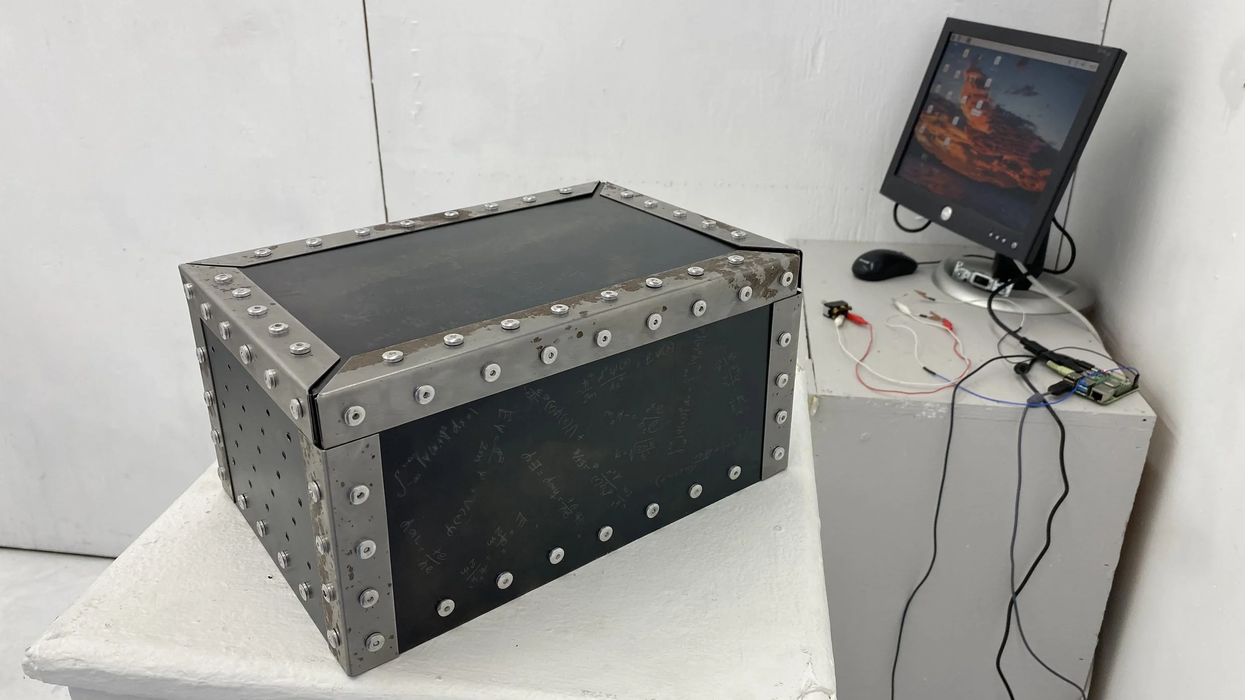 Schrödinger's Box - interactive sculpture