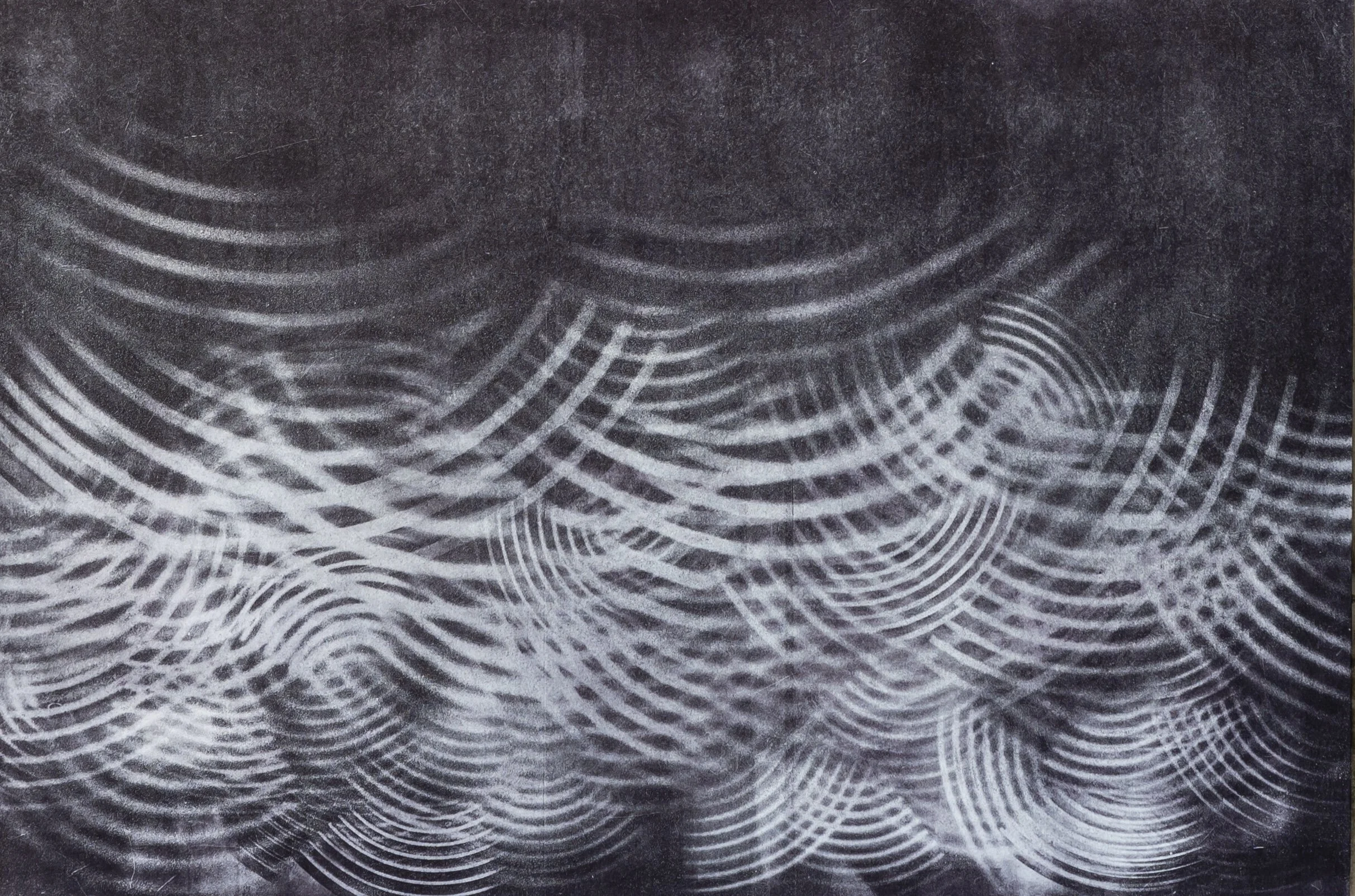 Detail of Emergence - blast-etching print