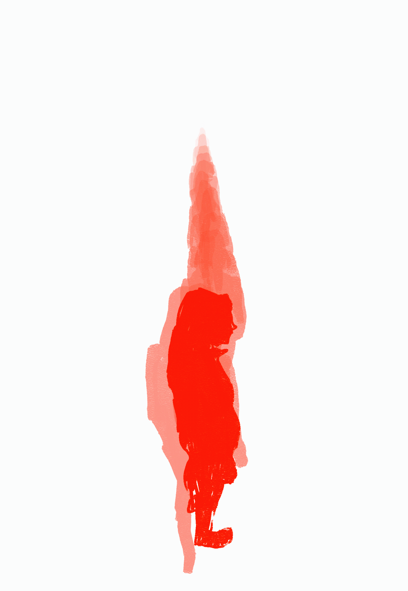 redshift - animation in Procreate exploring concepts of time, loss and expansiveness