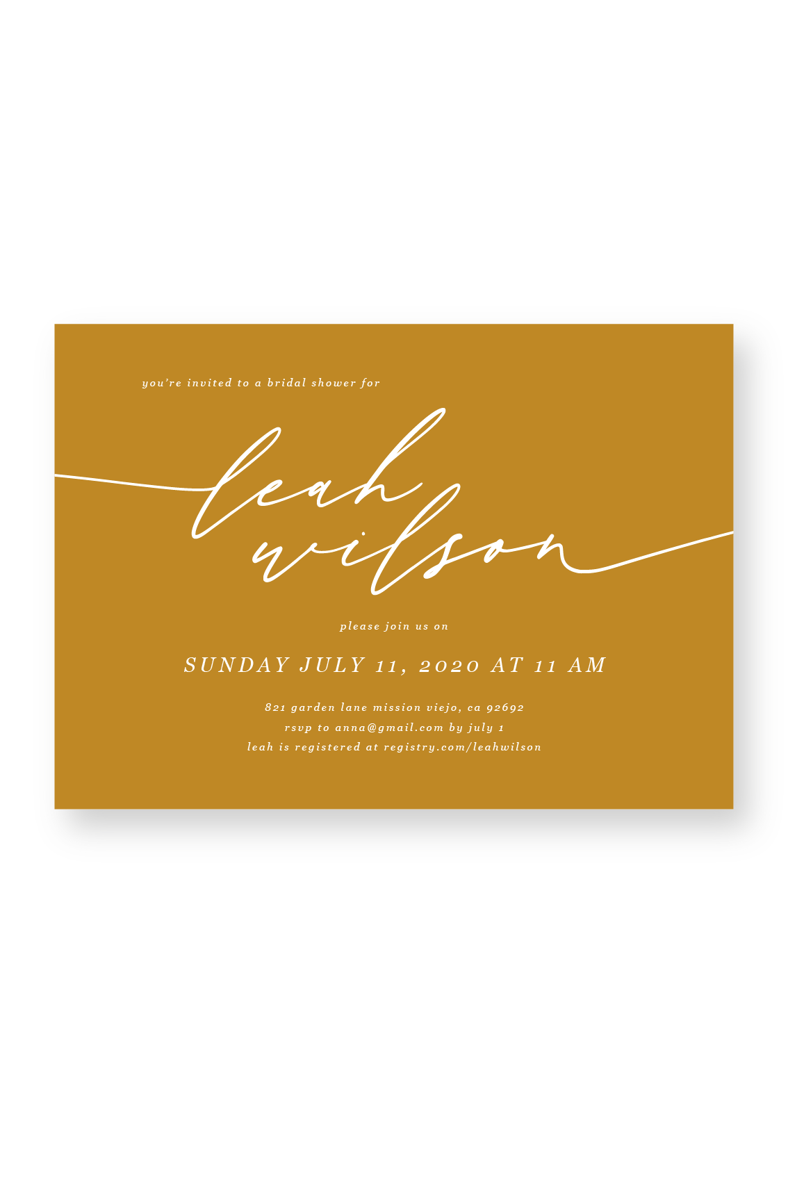 Simply Said - Custom Event Invitation or Announcement