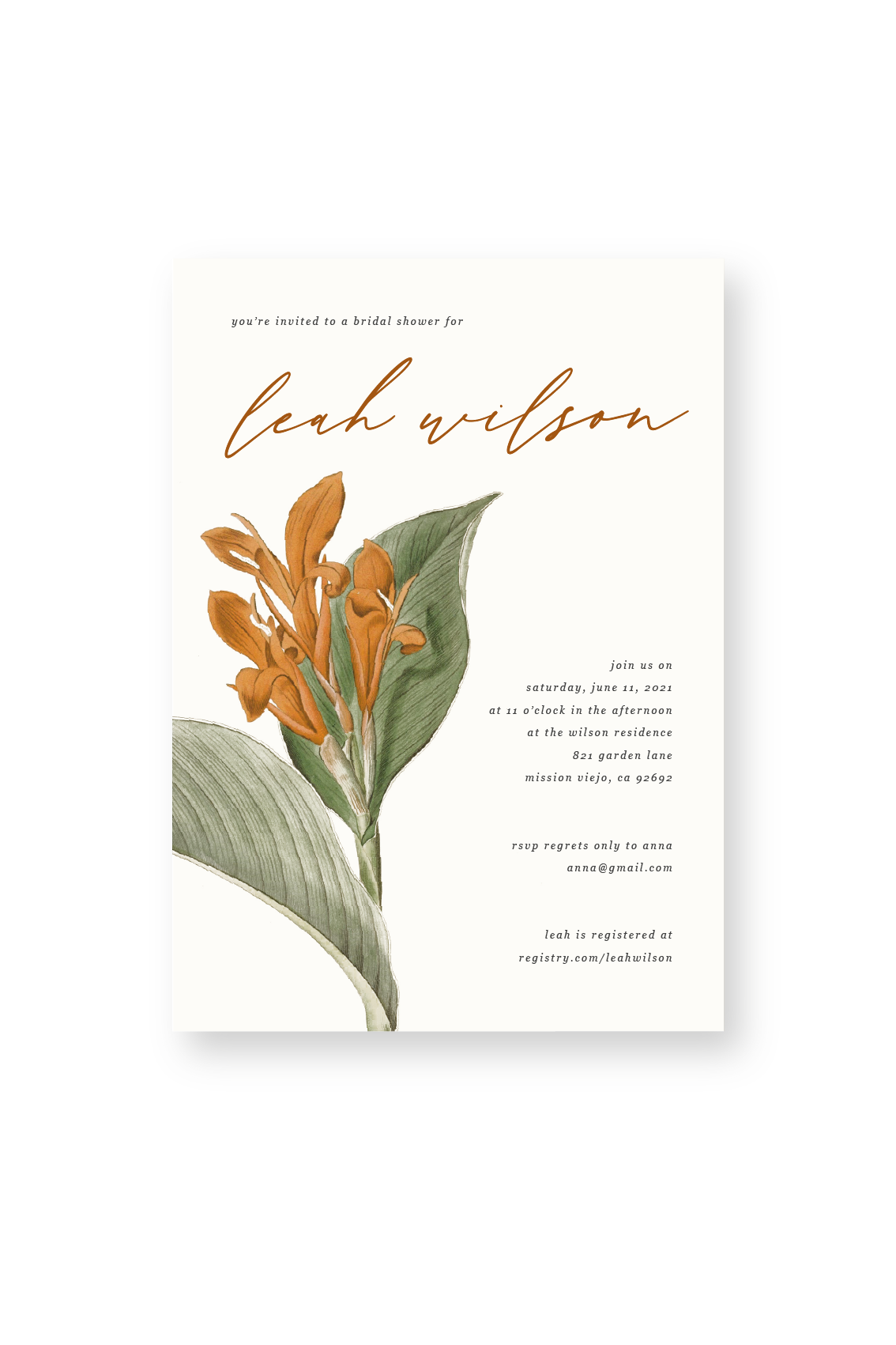 Iris - Custom Event Invitation or Announcement (Copy)