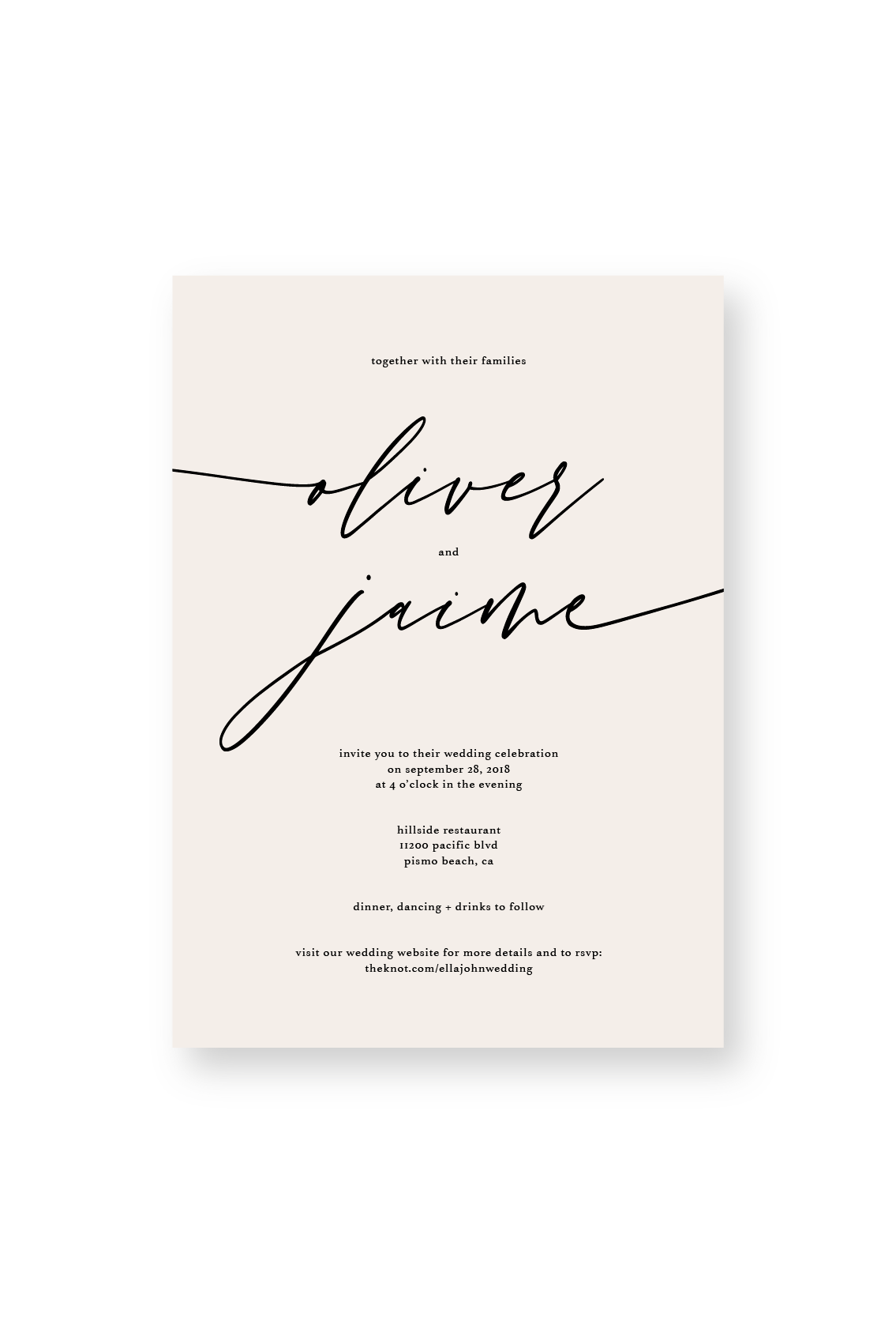 Simple Script - Wedding Invitation