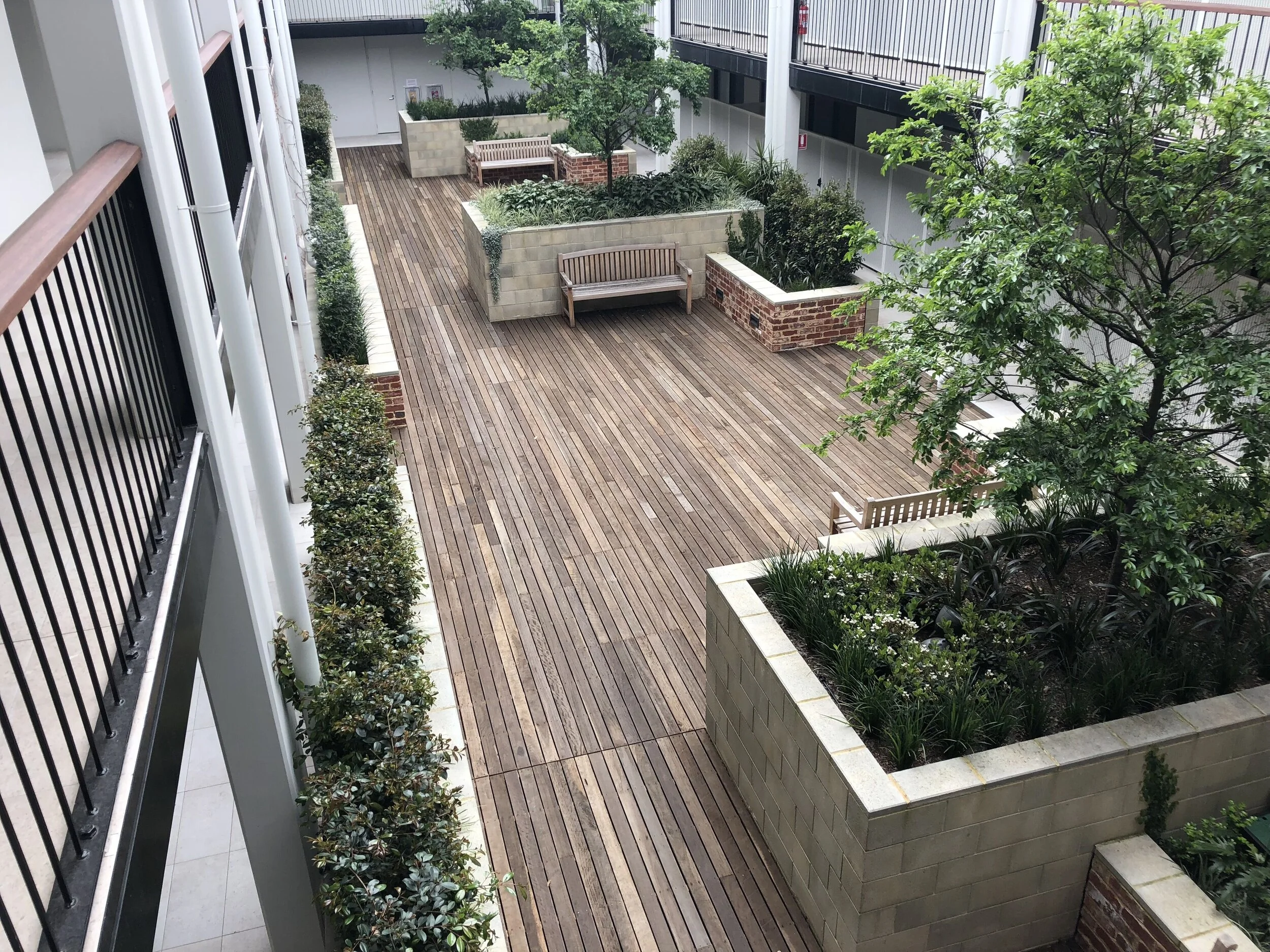 Park Deck, Hardwood Decking 