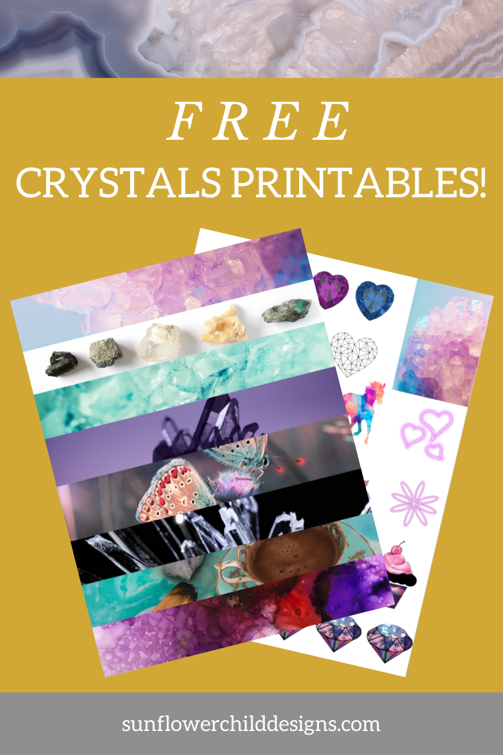 Receive crystals and washi free printable for bullet journal. Get inspired by seeing how I used this free printable myself. I share many bullet journal ideas, tips, tricks and more. 
