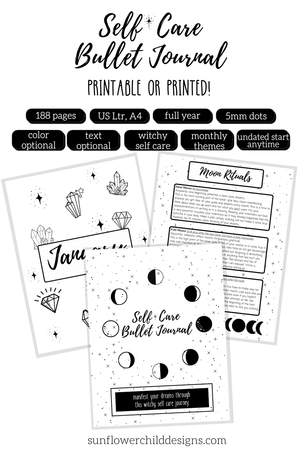 WITCHY SELF LOVE JOURNAL [ PRINTABLE ] – melancholymemento