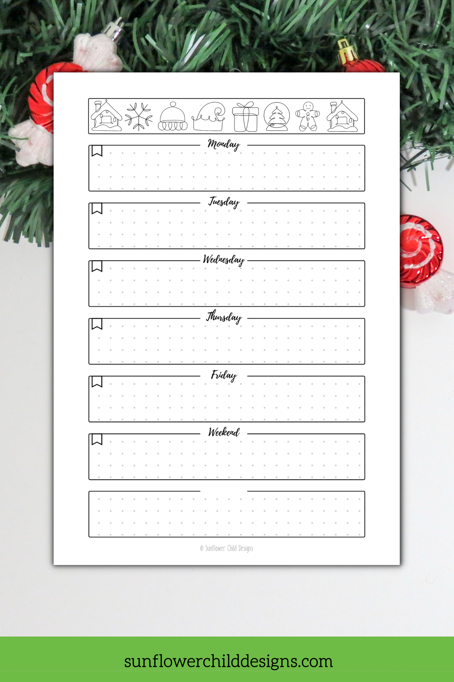 jolly christmas bullet journal setup printables christmas bujo