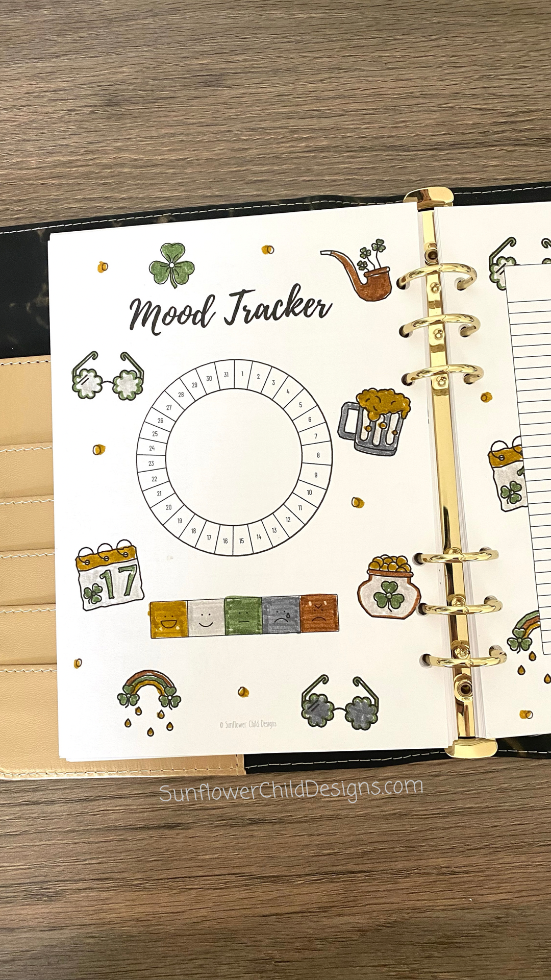 March Mood Tracker for Bullet Journals