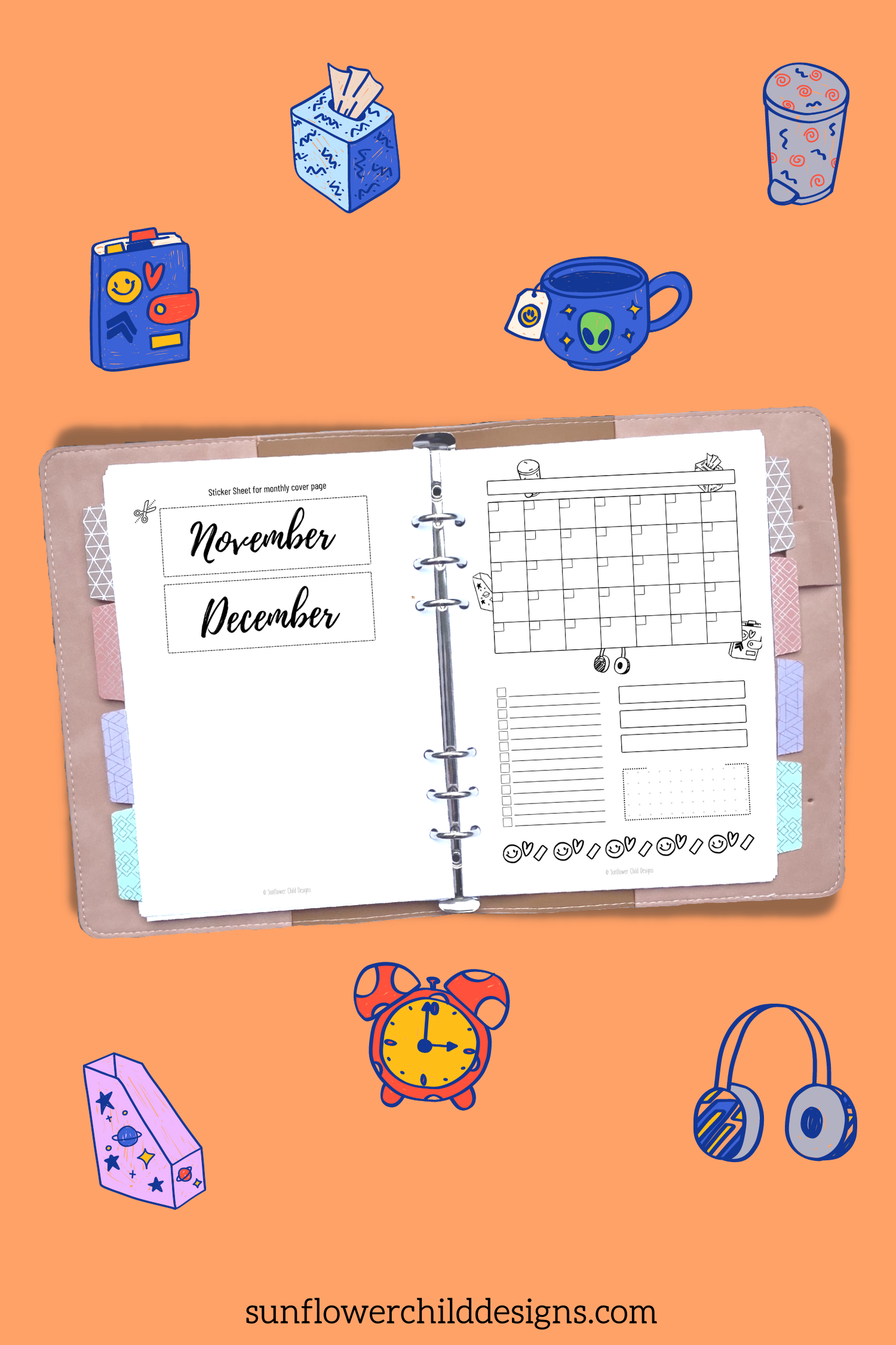 FREE August Ice Cream Monthly Bullet Journal Setup - Any Month ...