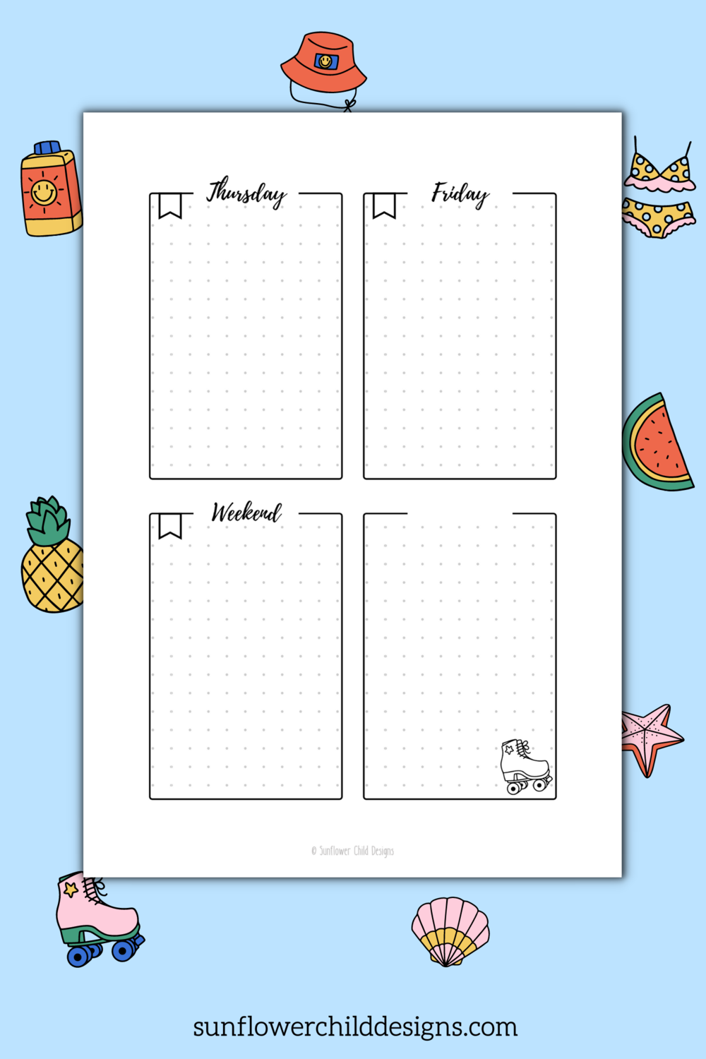 Birthday Party Themed Monthly Bullet Journal Setup - Any Month