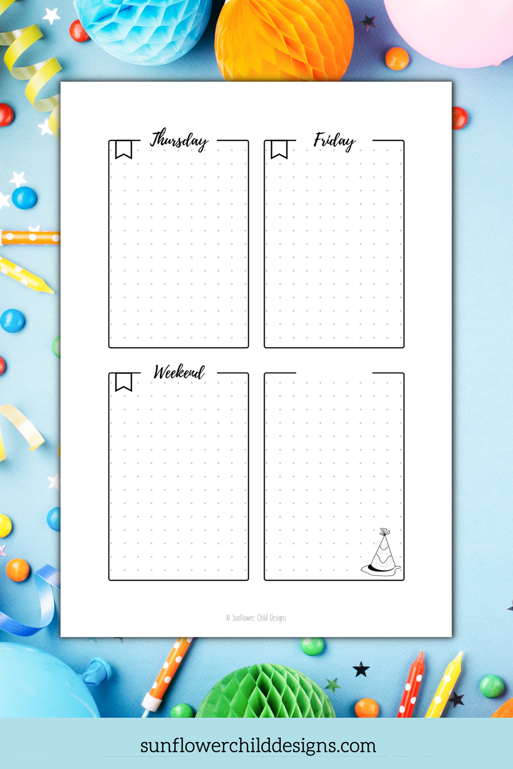 Birthday Journal Kit, Celebrations Planner Decor