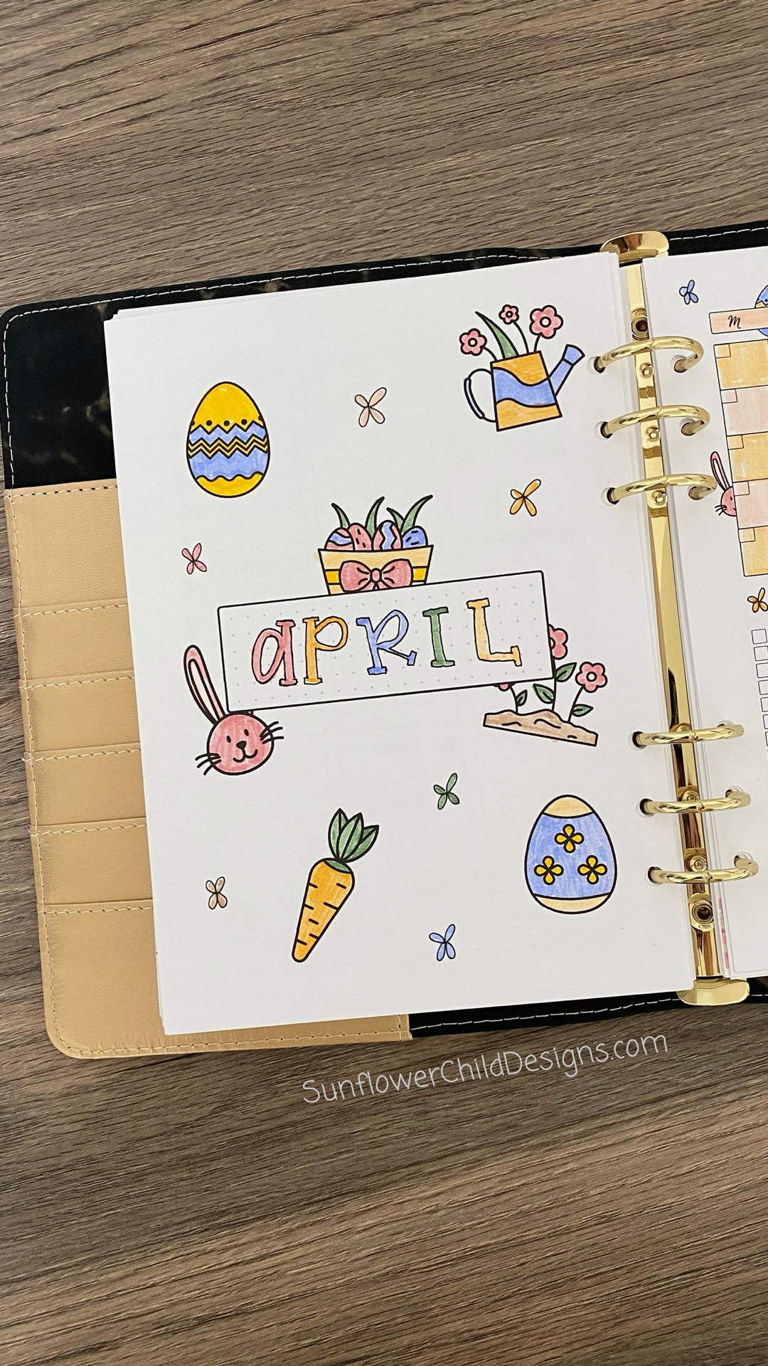 April Bullet Journal Cover Page Happy Easer Themed Bullet Journal Ideas