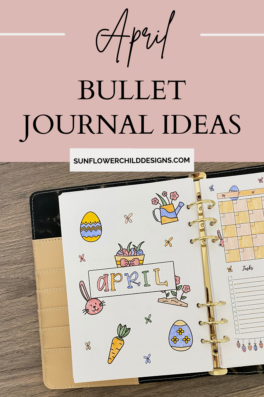 April Easter Themed Bullet Journal Setup