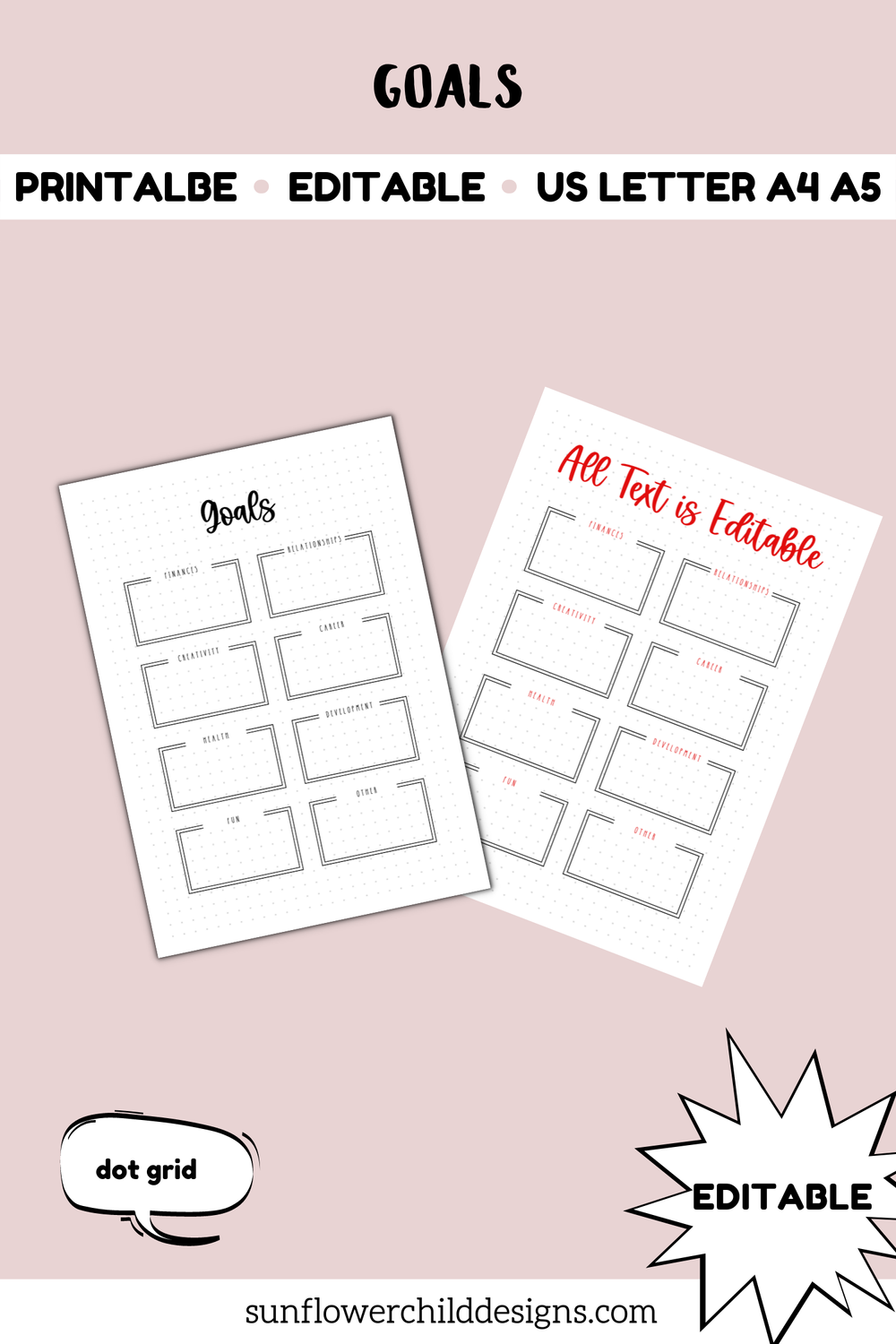 Editable Planner Bullet Journal PDF Graphic by ollyta · Creative