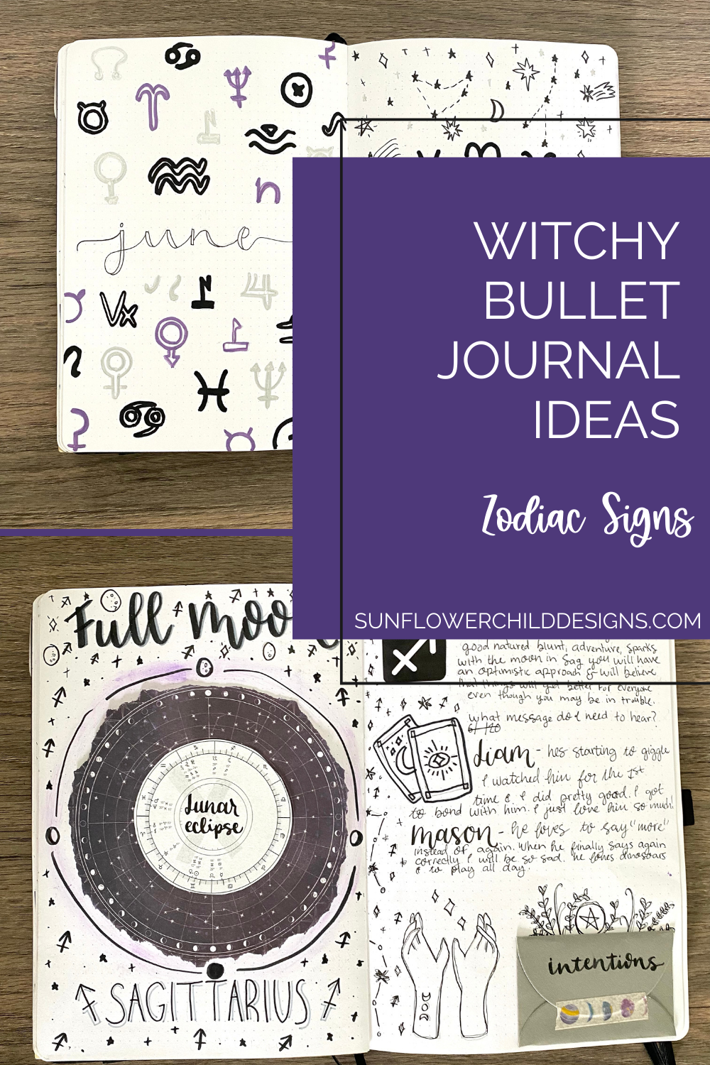 A5 Bullet Journal Stencil Witchy October • The Bosh Blog
