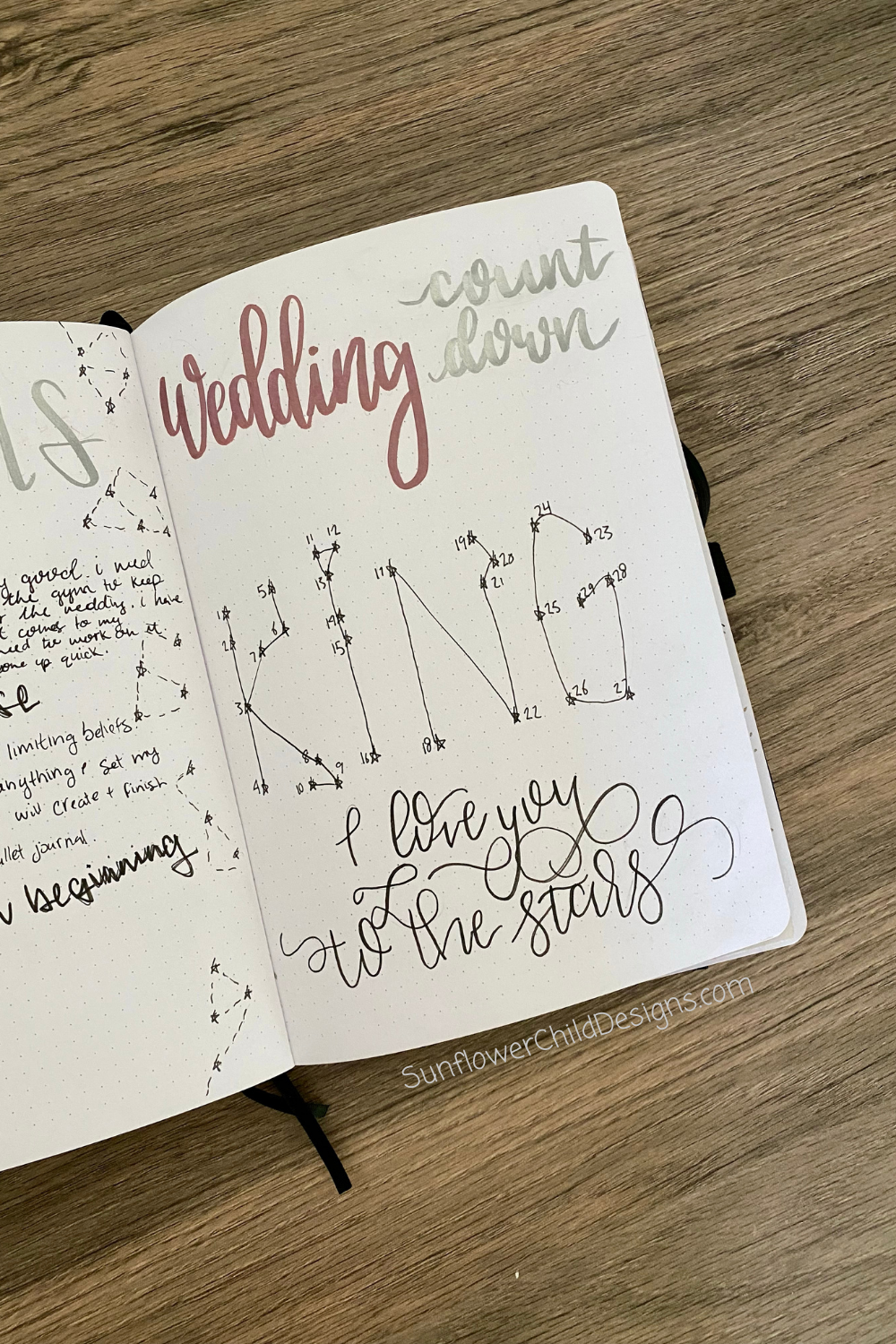 Wedding Bullet Journal Pages
