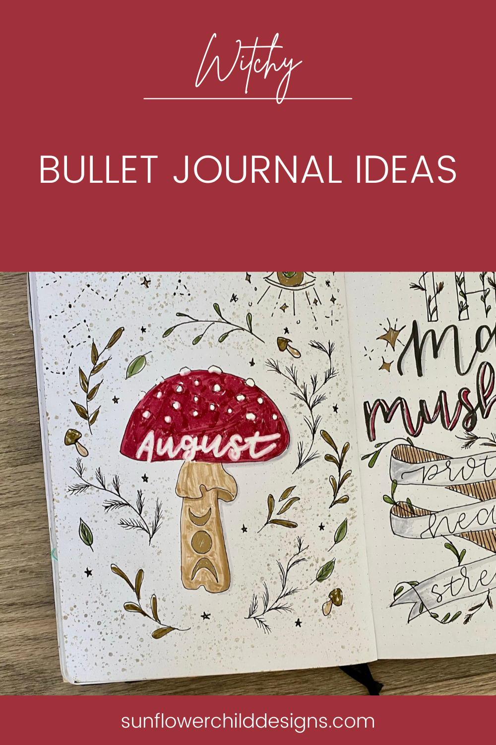 A5 Bullet Journal Stencil Witchy October • The Bosh Blog