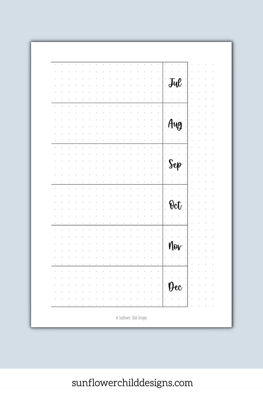 Complete Pre-made Bullet Dotted Journal Pages Instant Download Printable  Planner 
