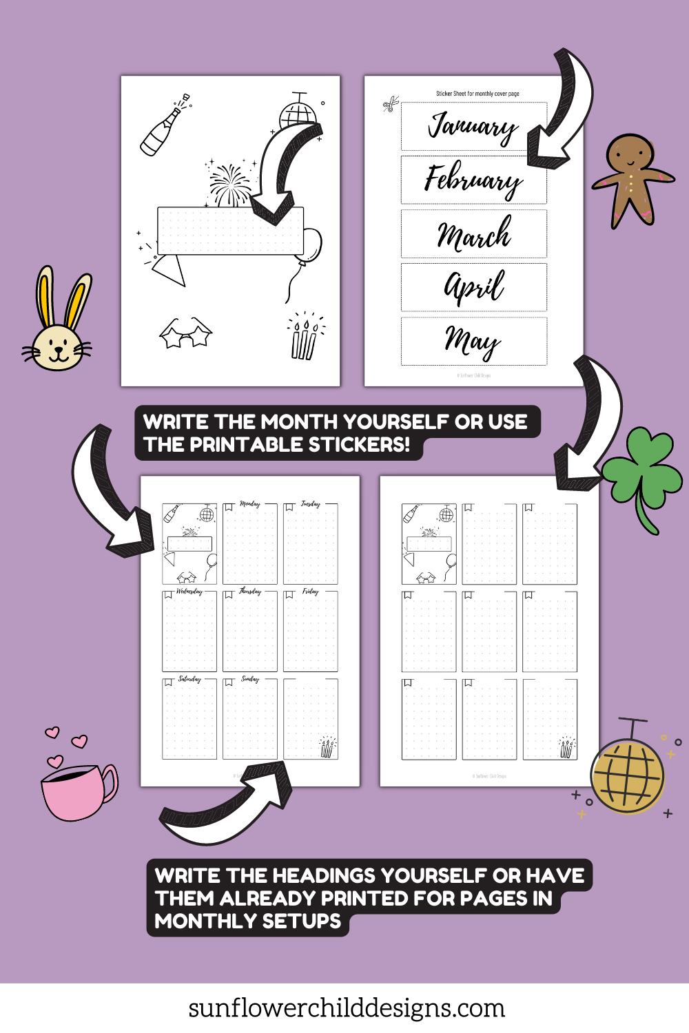 March Happy St Patrick s Day Themed Monthly Bullet Journal Setup Any