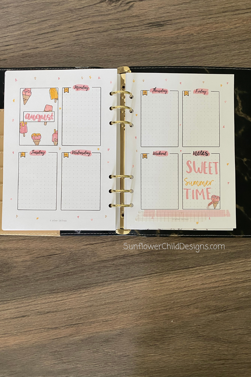 2 Page Weekly Page Free Printable