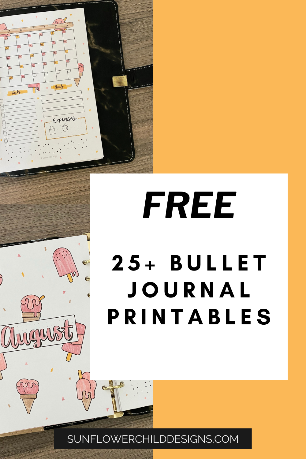 Free Bullet Journal Printables 25+ Pages with Doodles — Sunflower Child ...