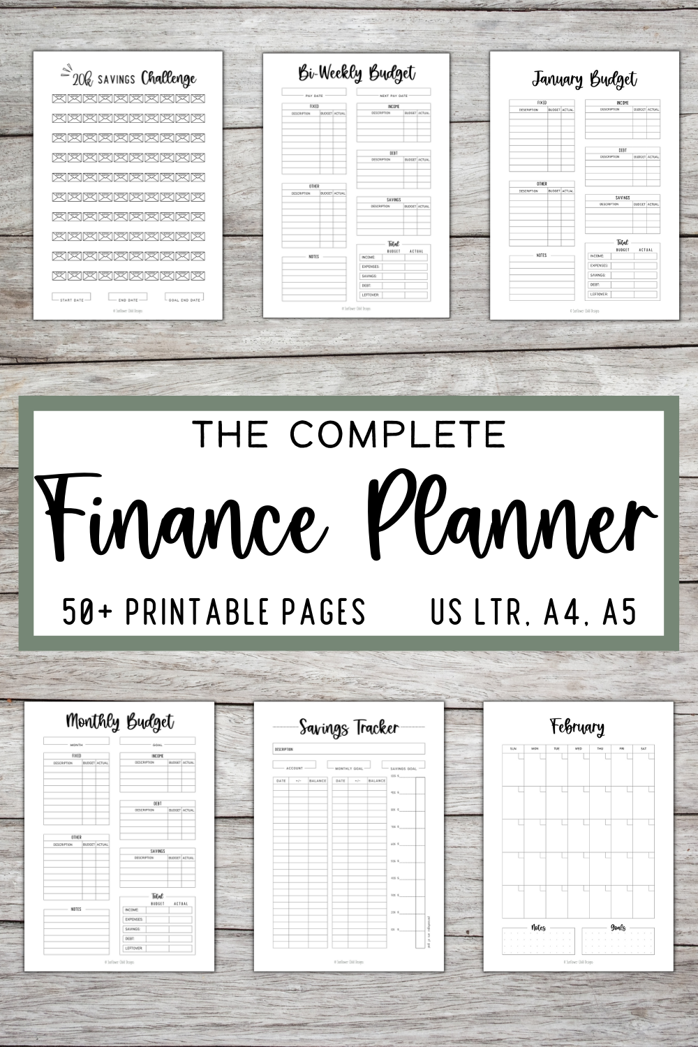 Customizable Finance Planner: For Budgeting, Saving and Paying off
