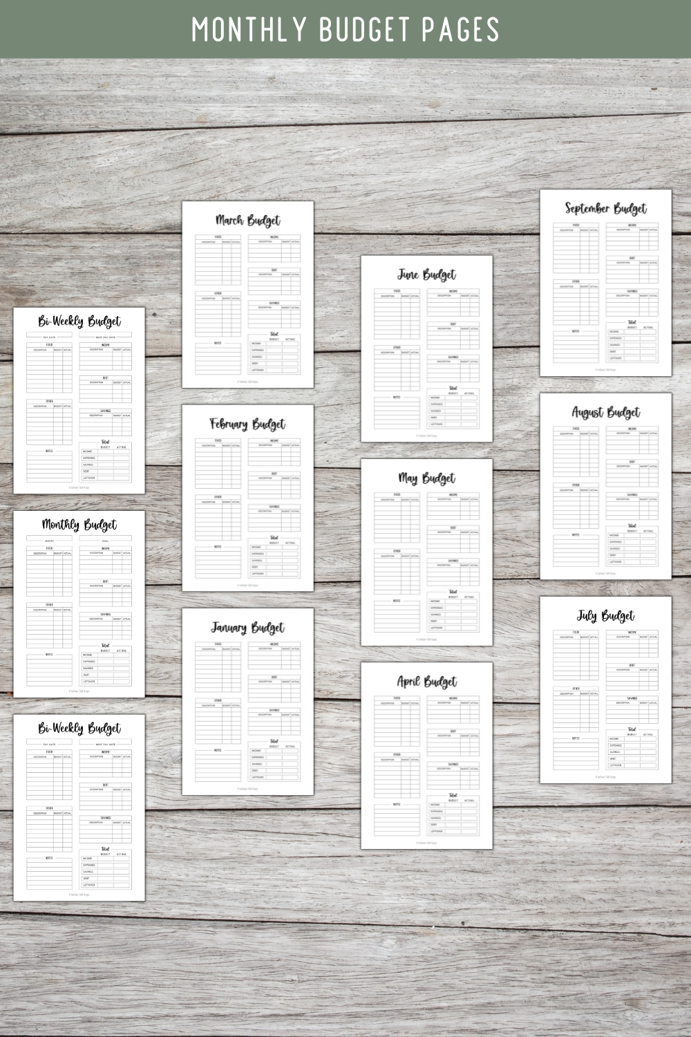 Bi Weekly Budget Planner Template, Paycheck Budget Printable, Budget  Template A4 A5 Letter PDF 