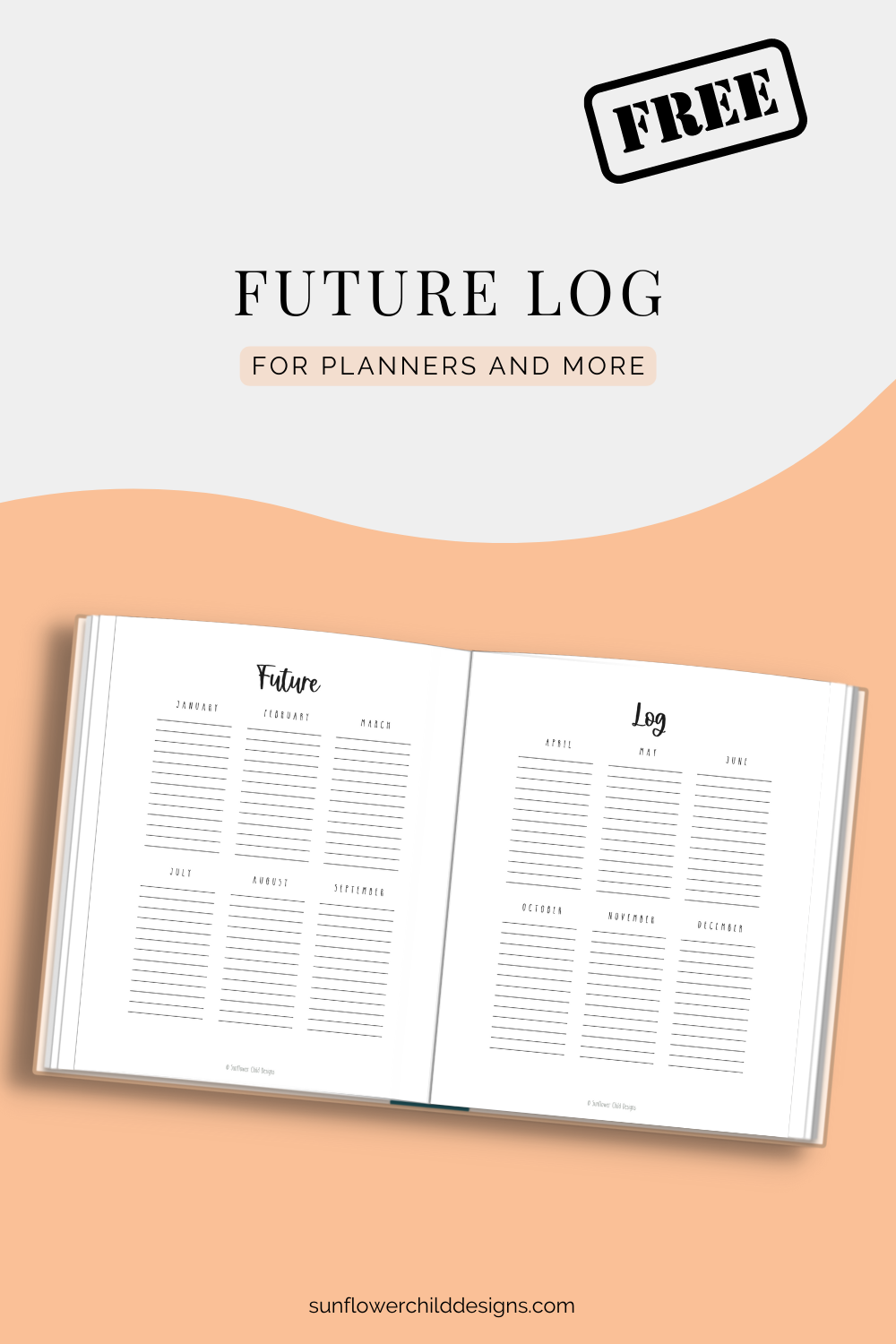 FREE Future Log - Free Planner Printables
