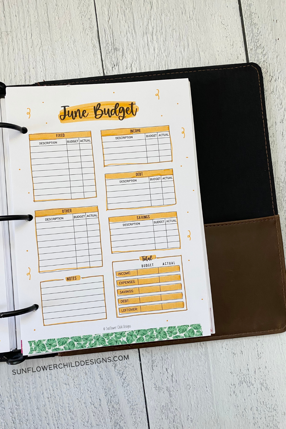 June Monthly Budget